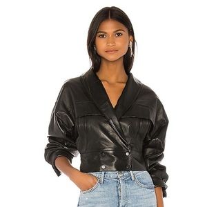 LPA Billie Leather Jacket- Black- Size Medium- New w/ Tags- Retail: $349!